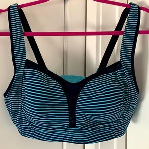 Lululemon high impact blue sports bra